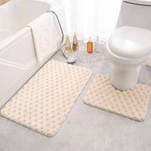 Shein 1pc Solid Color Non-slip Bath Rug