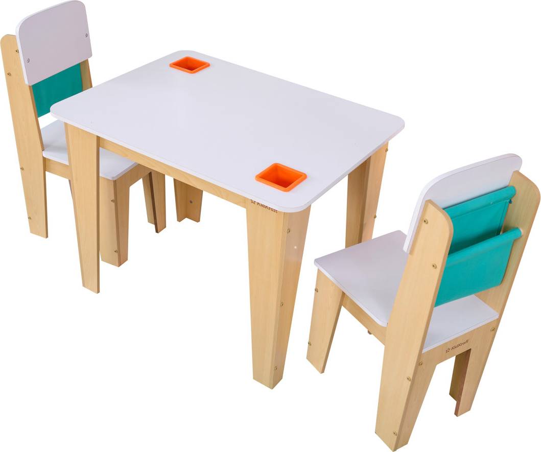 Kids 3 Piece Rectangular Activity Table and Chair Set