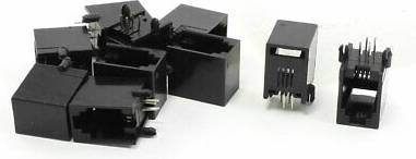Uxcell 10pcs RJ9 RJ10 RJ22 4P4C Phone Handset Connectors