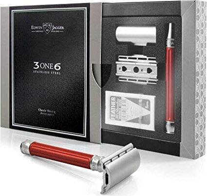 Double edge safety razor Edwin Jagger 3ONE6 Stainless Steel Double Edge Safety Razor
