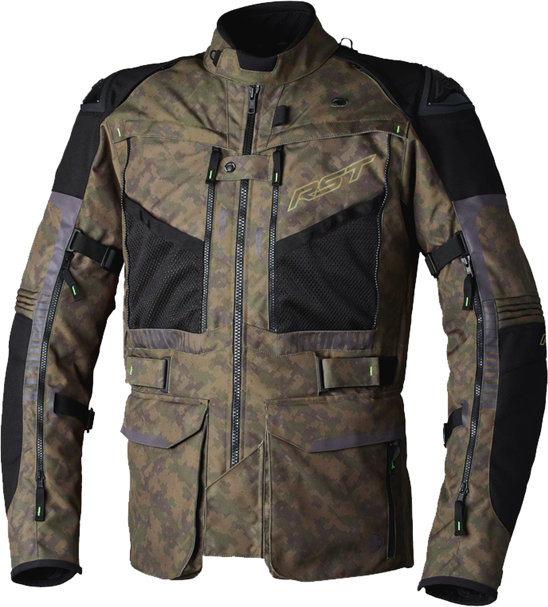 Rst Pro Ranger Textile Jacket - Digi Green/Brown