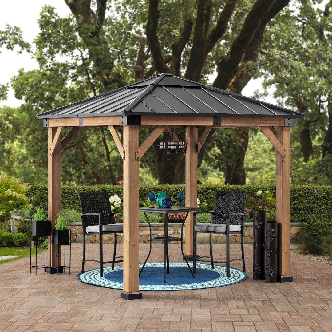 Gazebo Sunjoy Cedar wood Gazebo RAPI
