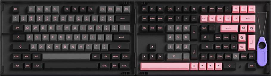 Greenzech 158 Keys Ballcap Keycap Set ASA Profile PBT Two Color Molding Keycaps Keyboards