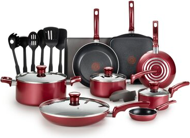 Tfal non stick cookware set T-fal Essentials Nonstick Cookware Set