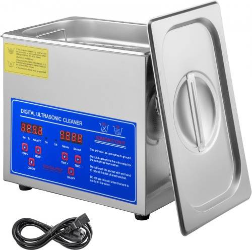 Ultrasonic cleaner VEVOR 3L Ultrasonic Cleaner Machine Rustfrit Stål
