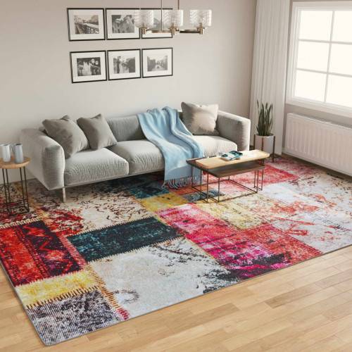 vidaXL Washable Multicolour Rug 400x300 cm Multicolour
