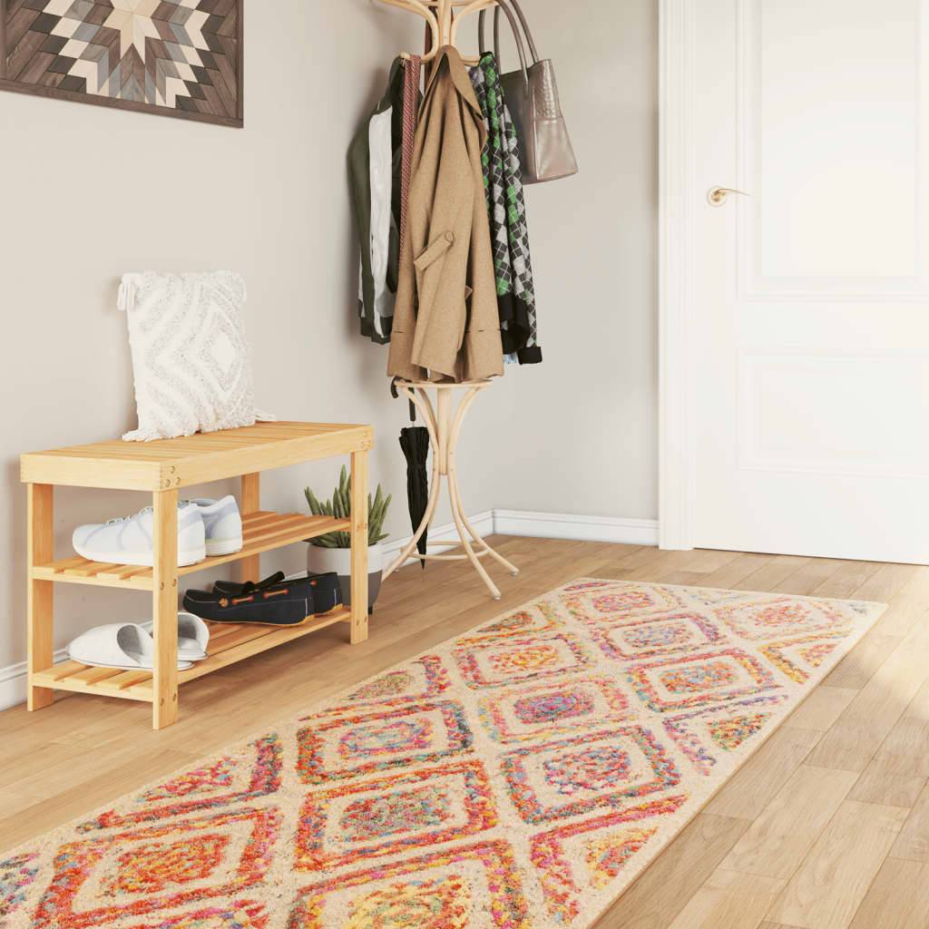 vidaXL Washable Multicolour Rug 80x300 cm Multicolour