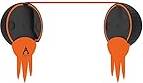 Alignment Ball Riktningsboll GOLF SVART/ORANGE