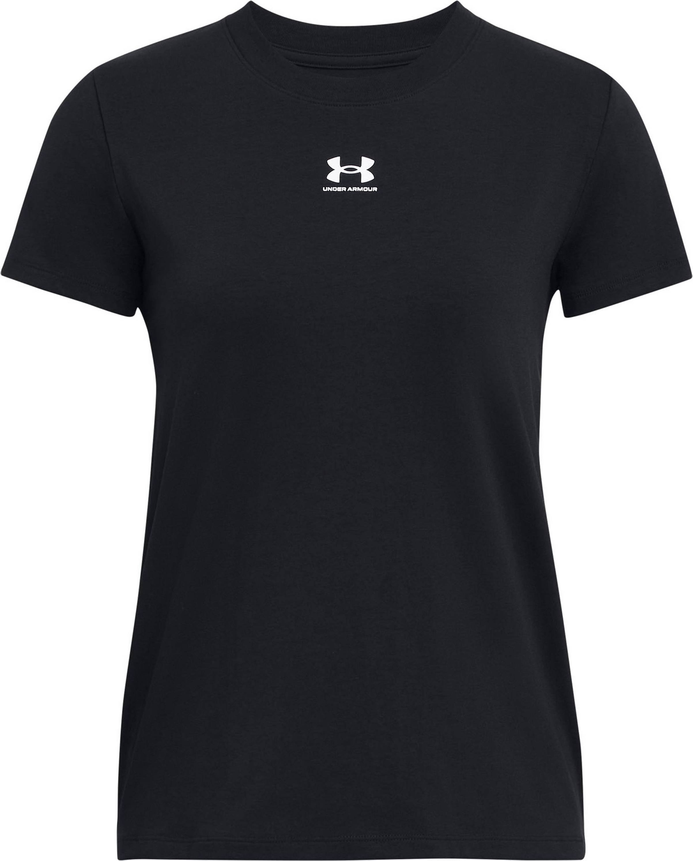 Under Armour Rival Core Short Sleeve - Sort/White