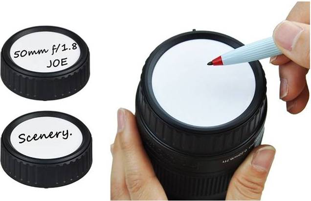JJC Rl-cm4 Writable Rear Lens Cap 4x Set Rear Lens Cap