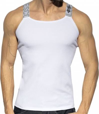 ES Collection Recycled Rib Tank Top - White
