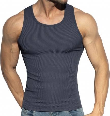 ES Collection Recycled Rib Sports Tank Top - Navy