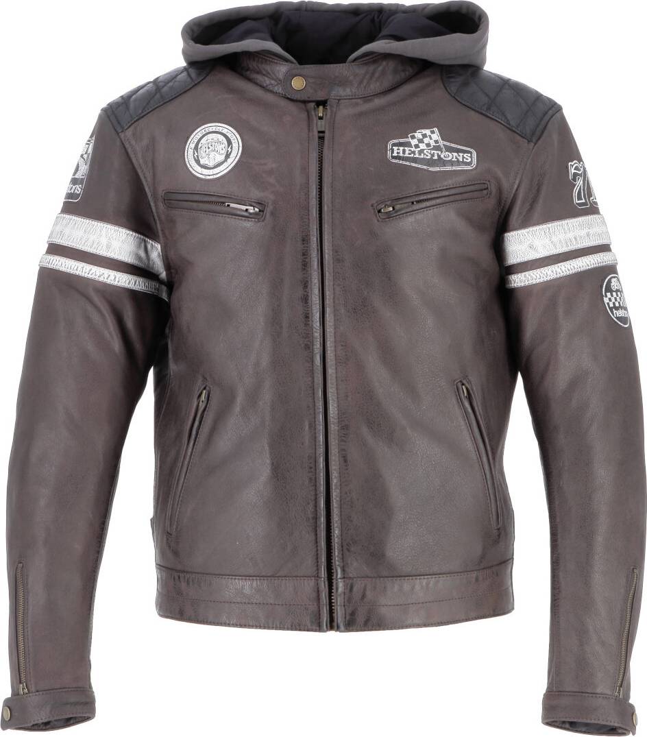 Helstons Riposte Leather Jacket - Brown