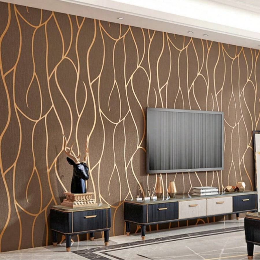 Shein Modern Geometric Line Pattern Wallpaper