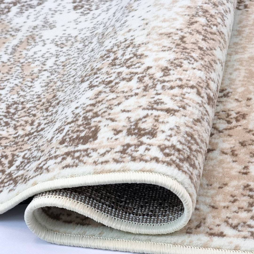Williston Forge Chakra Machine Woven Rug Beige