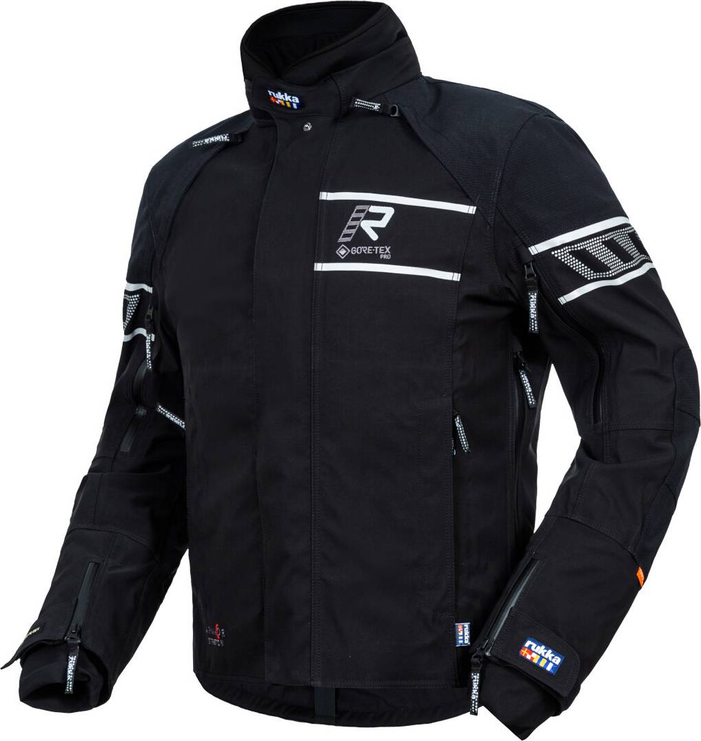 Rukka Rapto-R Motorcycle Textile Jacket - Black Silver