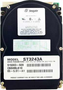 Seagate ST3243A 214MB 3800 RPM IDE ATA 3.5 Inch