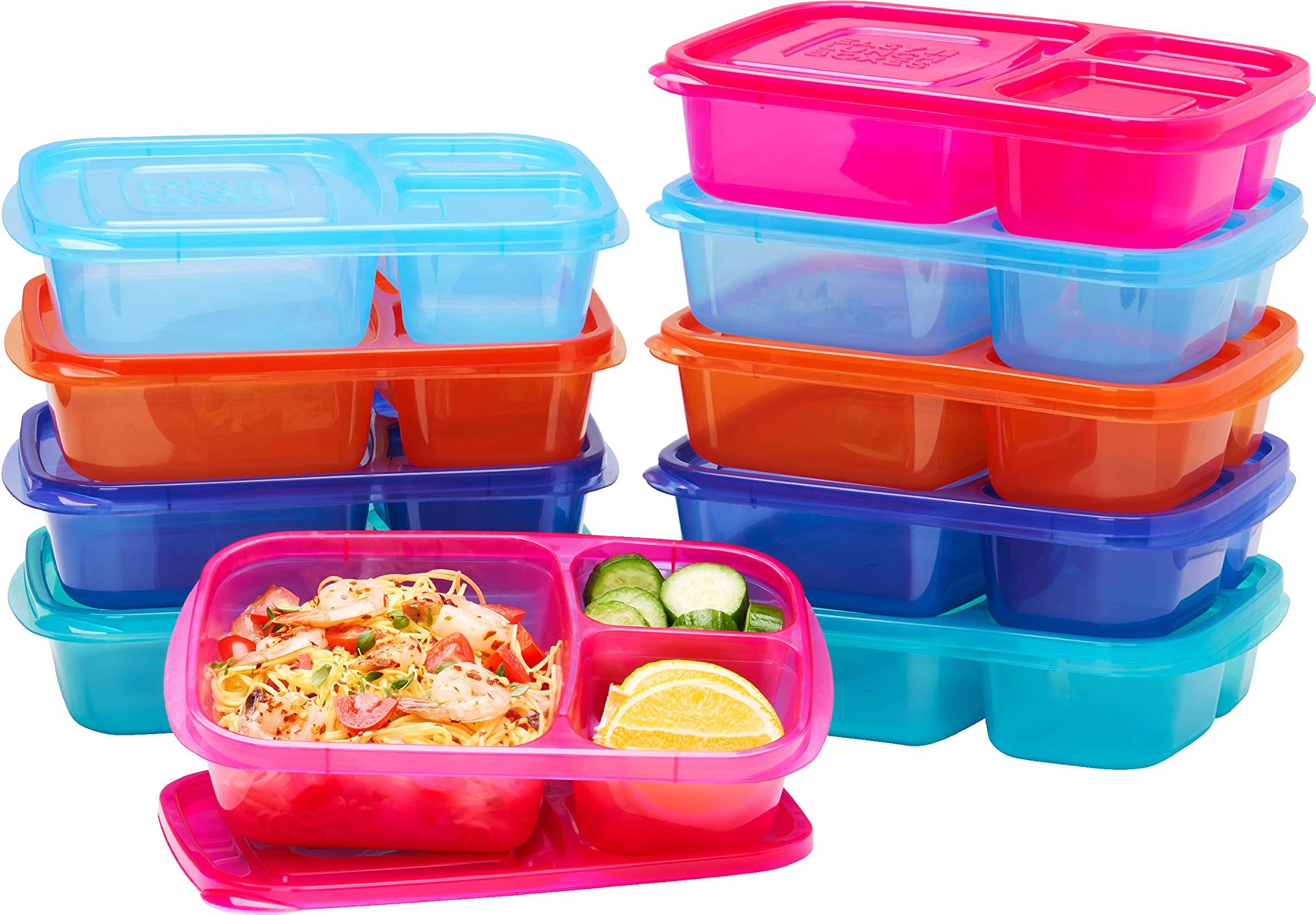 Bentgo Original Stackable Lunch Boxes 3-Compartment Food Container