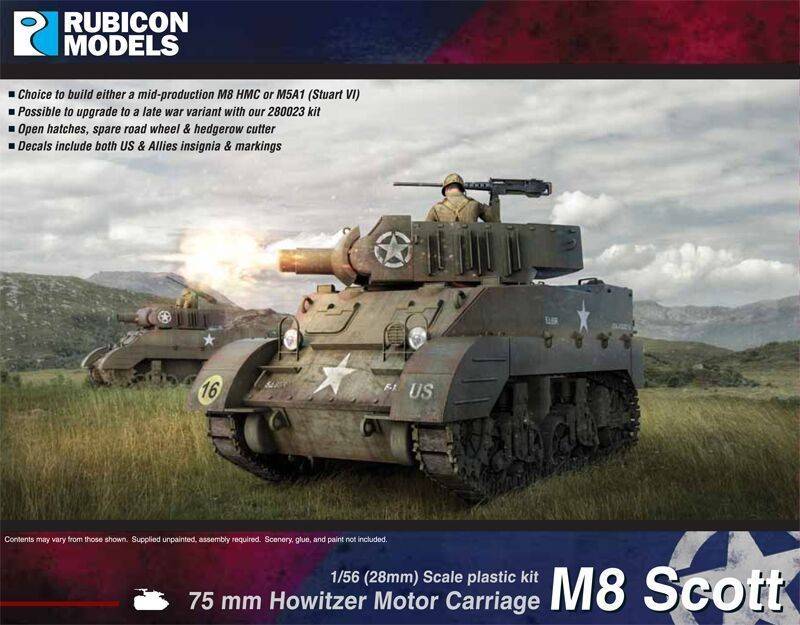 M8 Scott 1:56 Plastic Model Kit