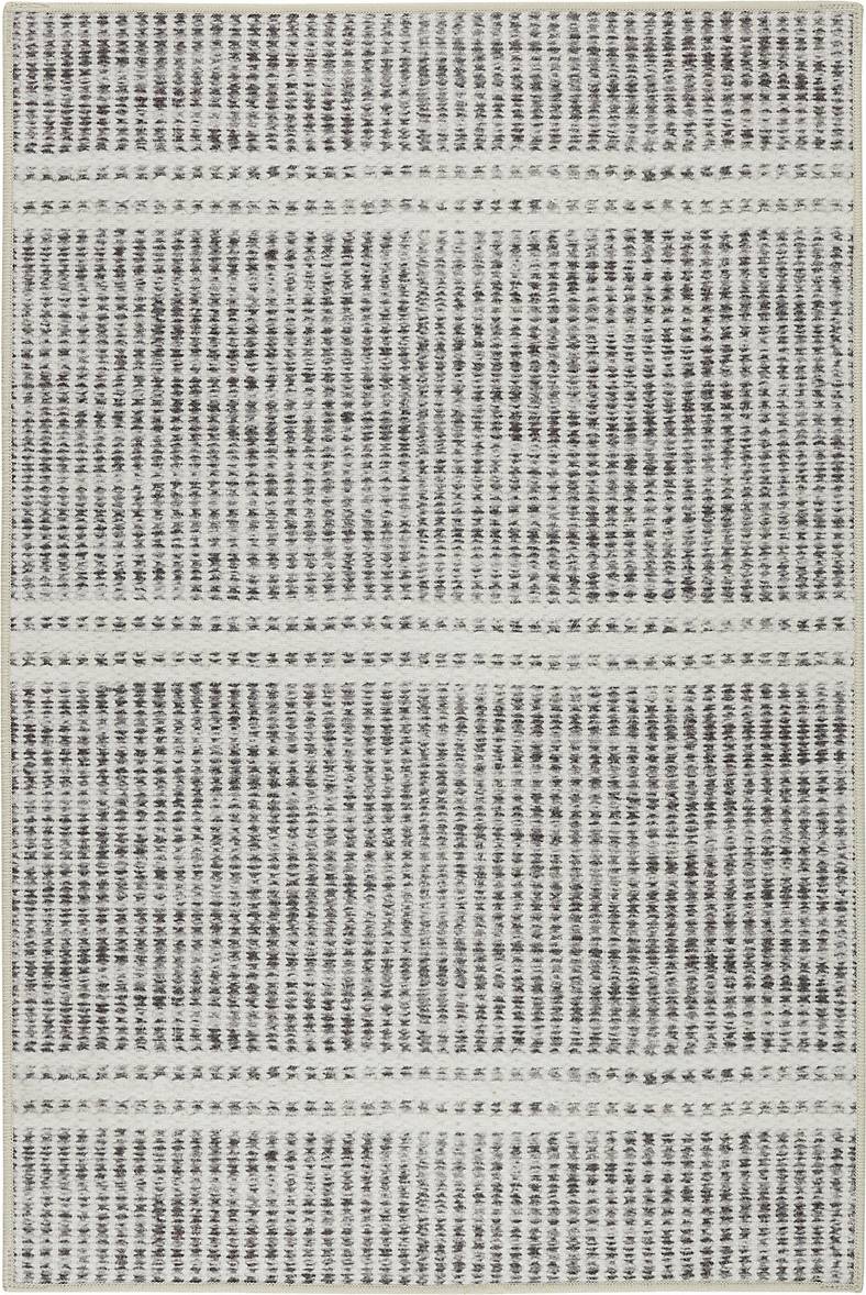 Dash and Albert Rugs Malta Machine Washable Gray