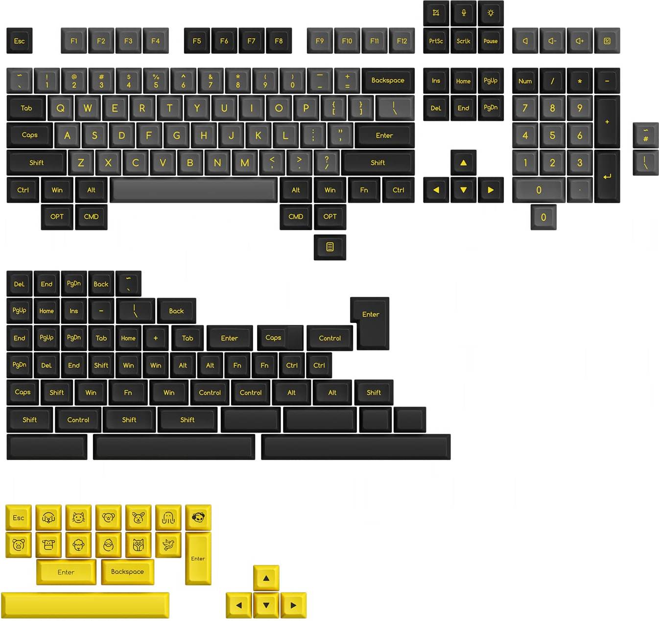 Akko ABS SAL Keycap Set 195-Key