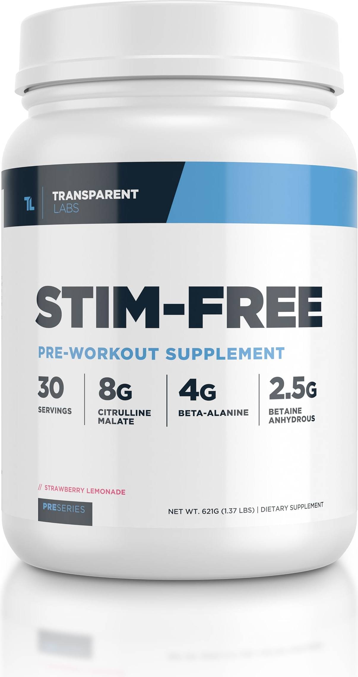 Transparent Labs Stim-Free Pre-Workout Powder