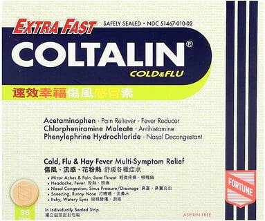 Coltalin Cold Flu Extra Fast 36 Tablets