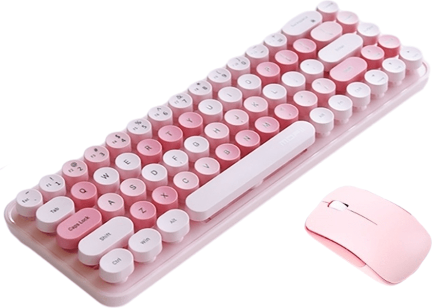 Shein Mixed Colors USB 2.4G Wireless Mini Keyboard Set