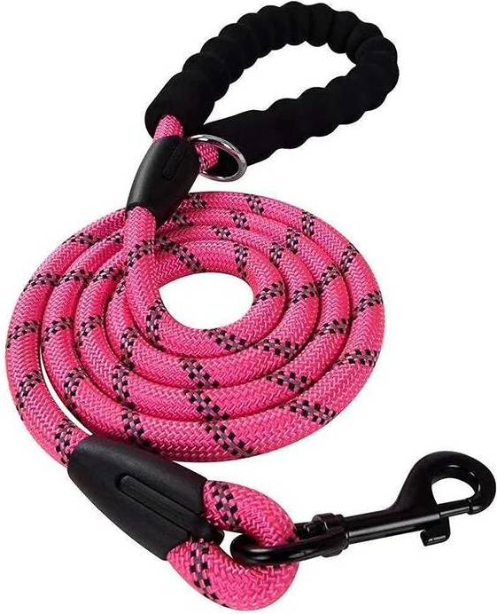 WiZ Pink, Extra Small Small 1.5m Reflective Rope Dog Lead