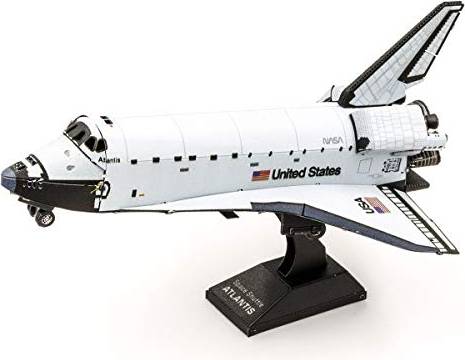 Fascinations Fascinations Metal Earth Space Shuttle Atlantis Color Version 3D Metal Model Kit