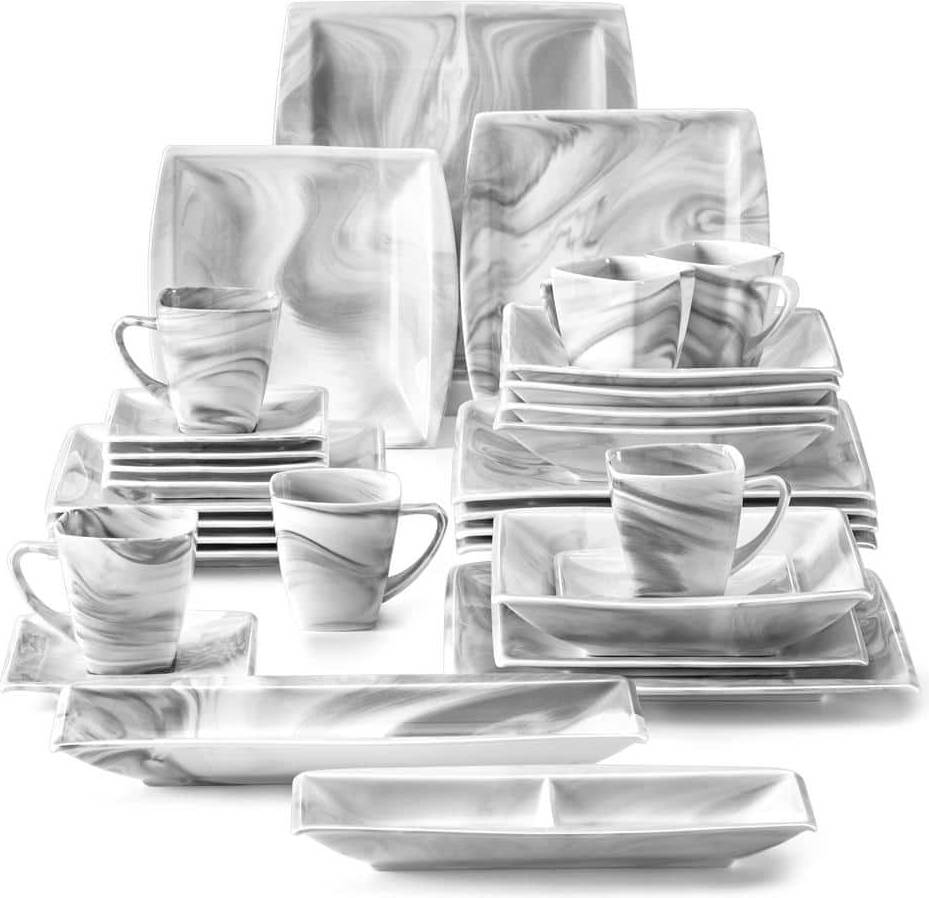 Blance 32-Piece Marble Porcelain.