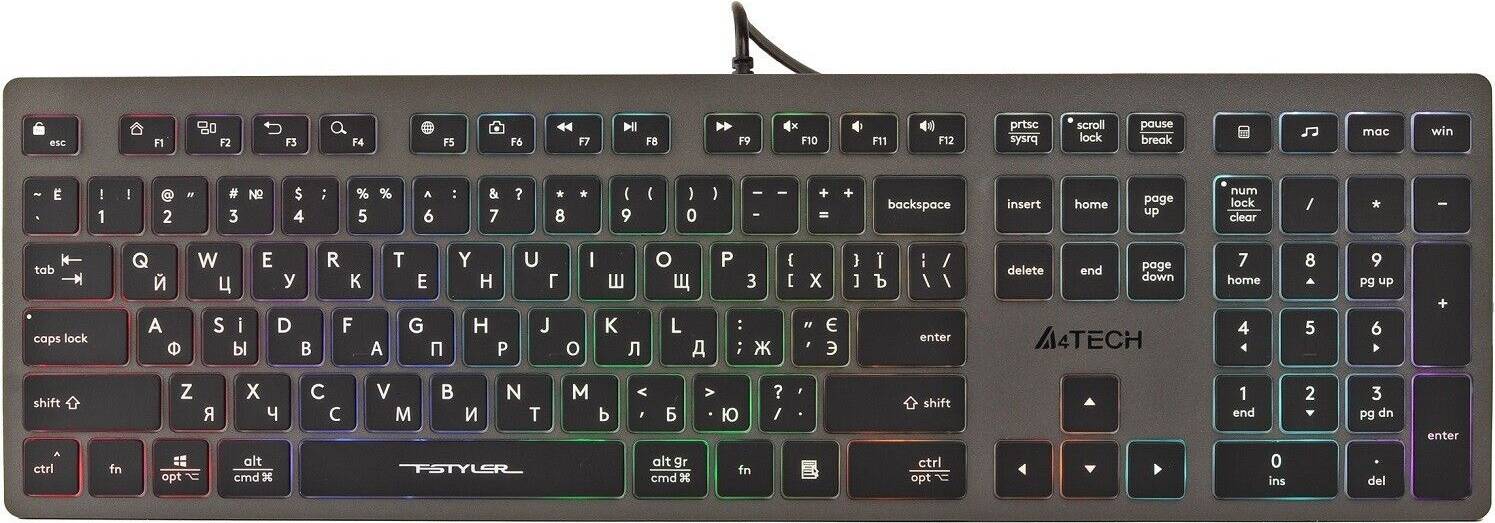 FSTYLER FX60H Gaming Keyboard USB Multimedia 12 Keys