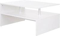 Homcom 2-Tier Coffee Table Rectangular Design Sofabord