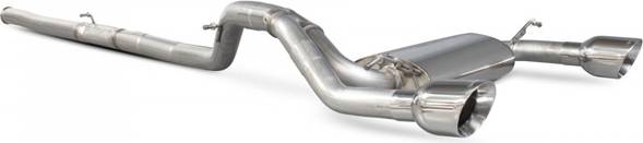 Scorpion Non-Resonated 3 Cat Back Exhaust System
