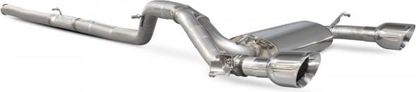 Scorpion Non-Resonated 3 Cat Back Exhaust System