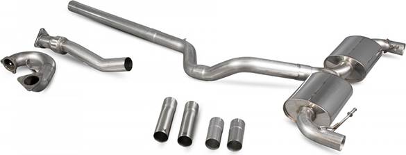 Scorpion Non-Resonated 3 Turbo Back Exhaust System
