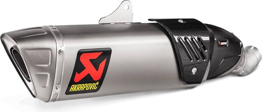Akrapovic Slip-On Line Titanium Rear Silencer Silver