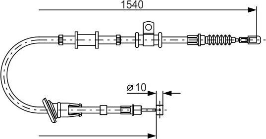 Bosch Brake Cable BC959