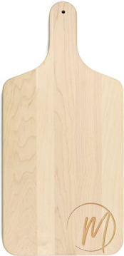 Paddle board accessories Designs Direct Circle Monogram Maple Paddle Chopping Board
