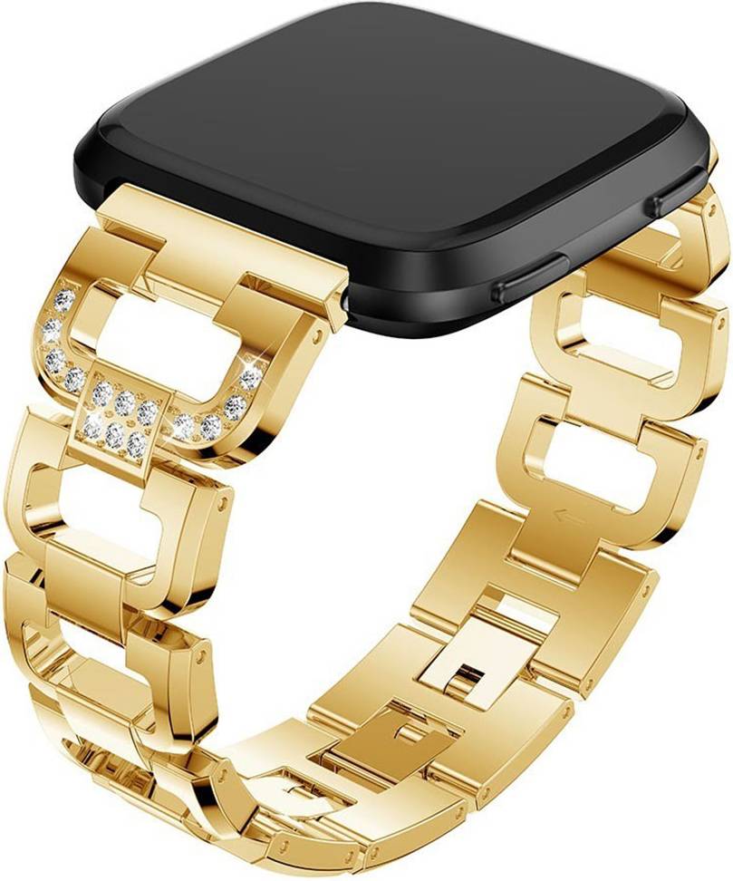 Fitbit Versa Klockarmband Rostfritt Stål Guld