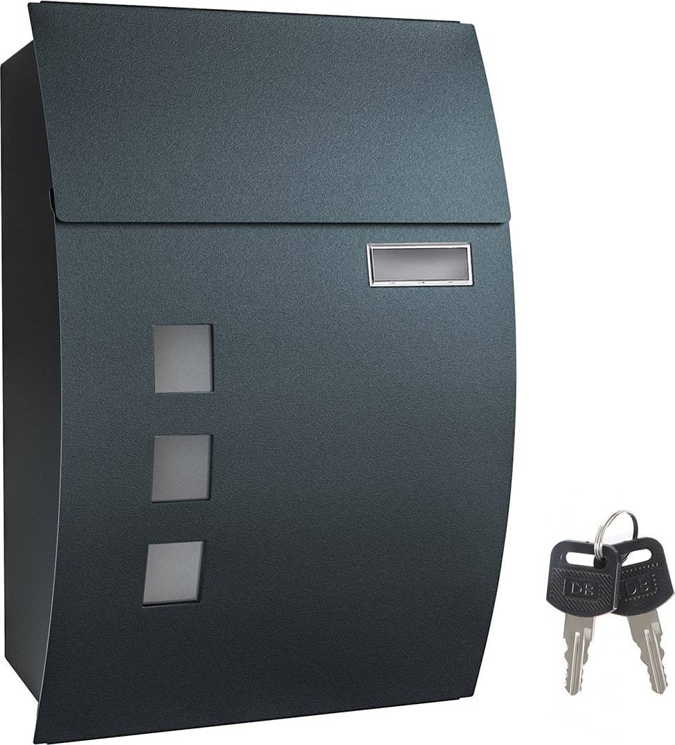 Wall-Mounted Lockable Mailbox with View Window