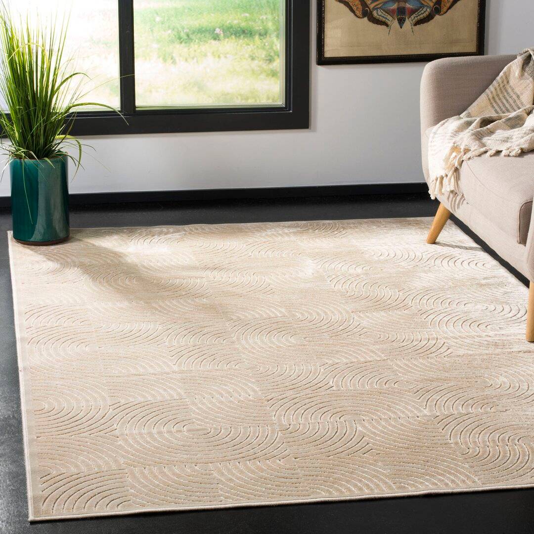 August Grove Vernice Stone Rug Grey