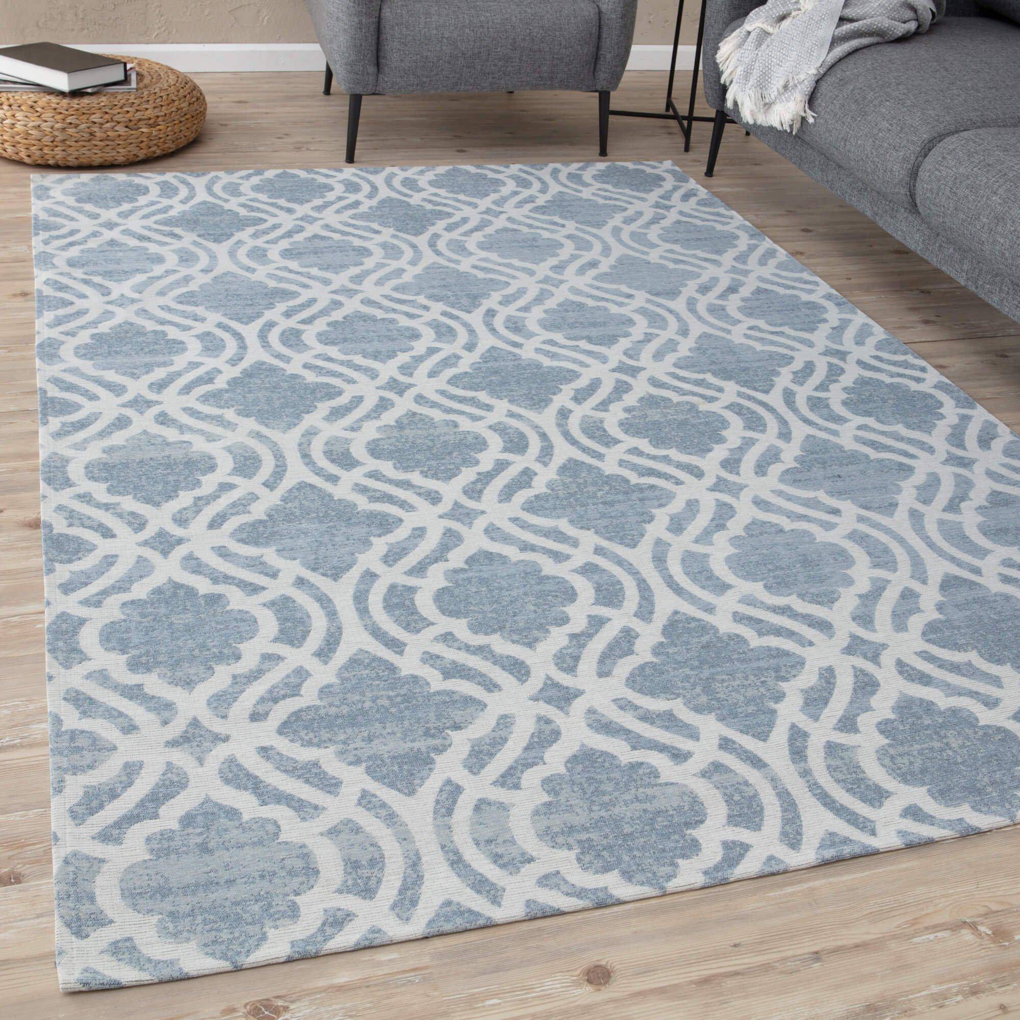 THE RUGS Carina Collection Modern Blue