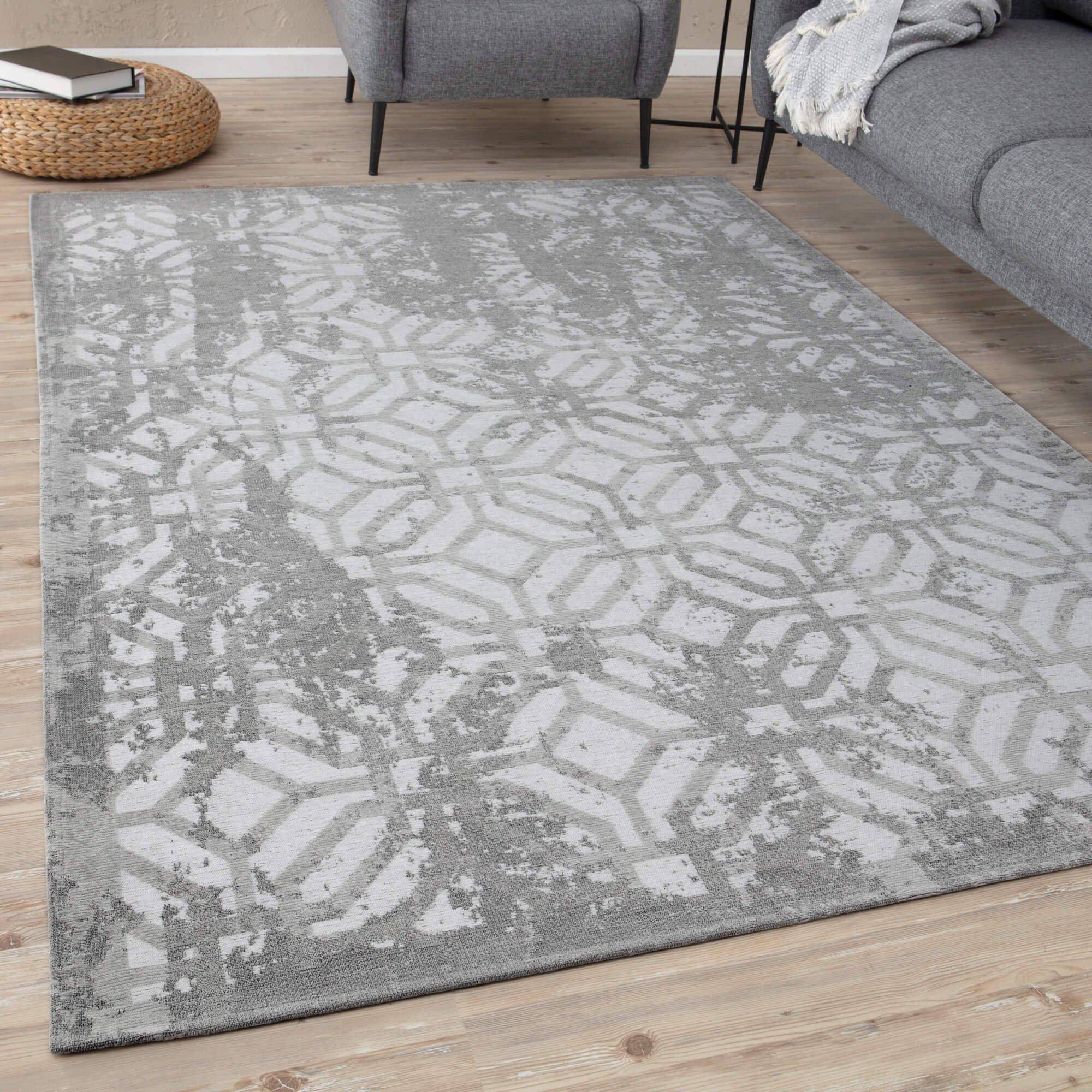 THE RUGS Carina Collection Modern Grey