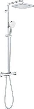 Grohe thermostatic shower set Grohe Tempesta Chrome System 250 Cube Shower System
