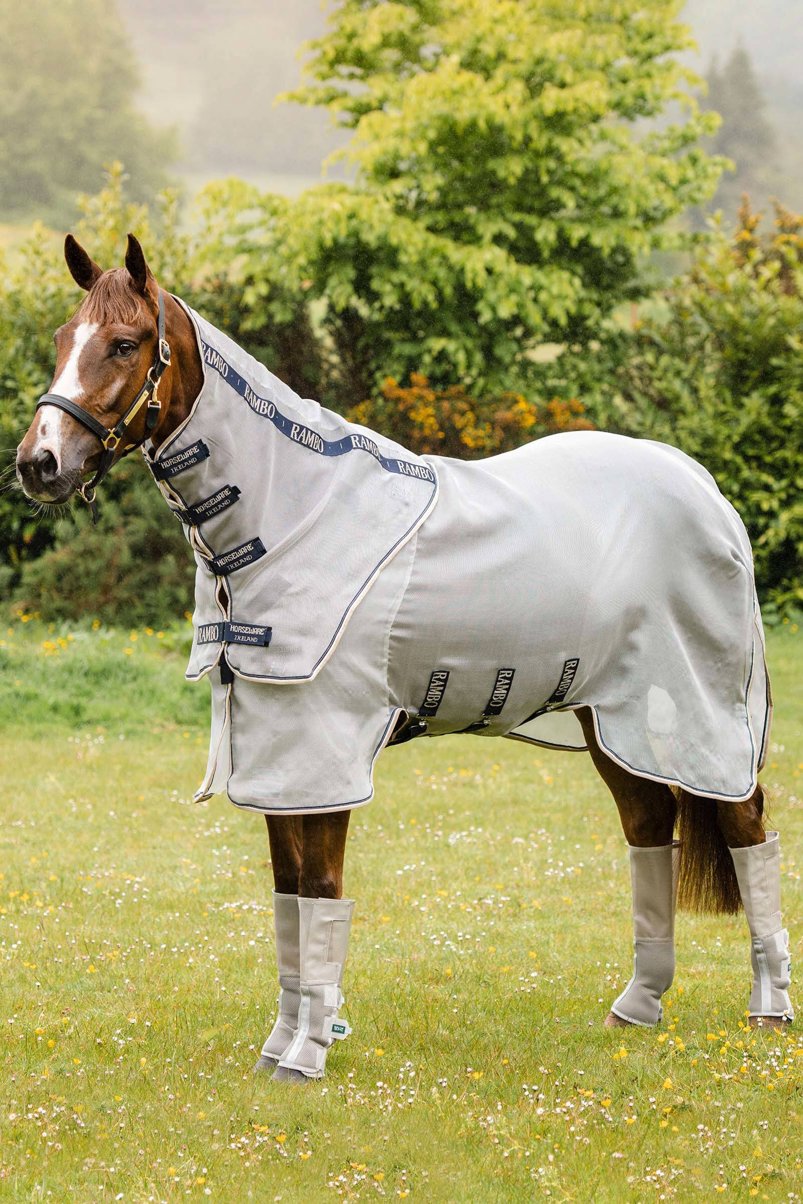 Horseware rambo Horseware Rambo Protector - Silver/Dark Blue