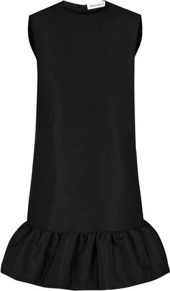 Nina Ricci Peplum Mini Kjole med Rynke - Sort