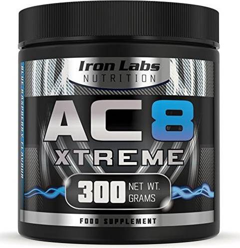 Iron Labs Nutrition AC8 Xtreme Blue Raspberry Pre Workout