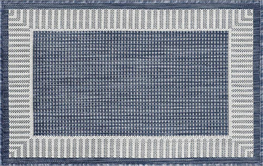 Tayse Rugs Eco Striped Border