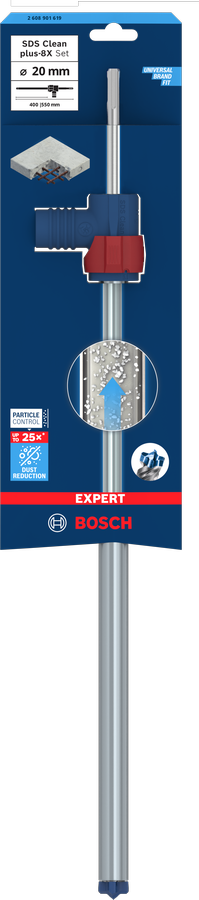 Bosch EXPERT SDS Clean for Advanced Dust Reduction